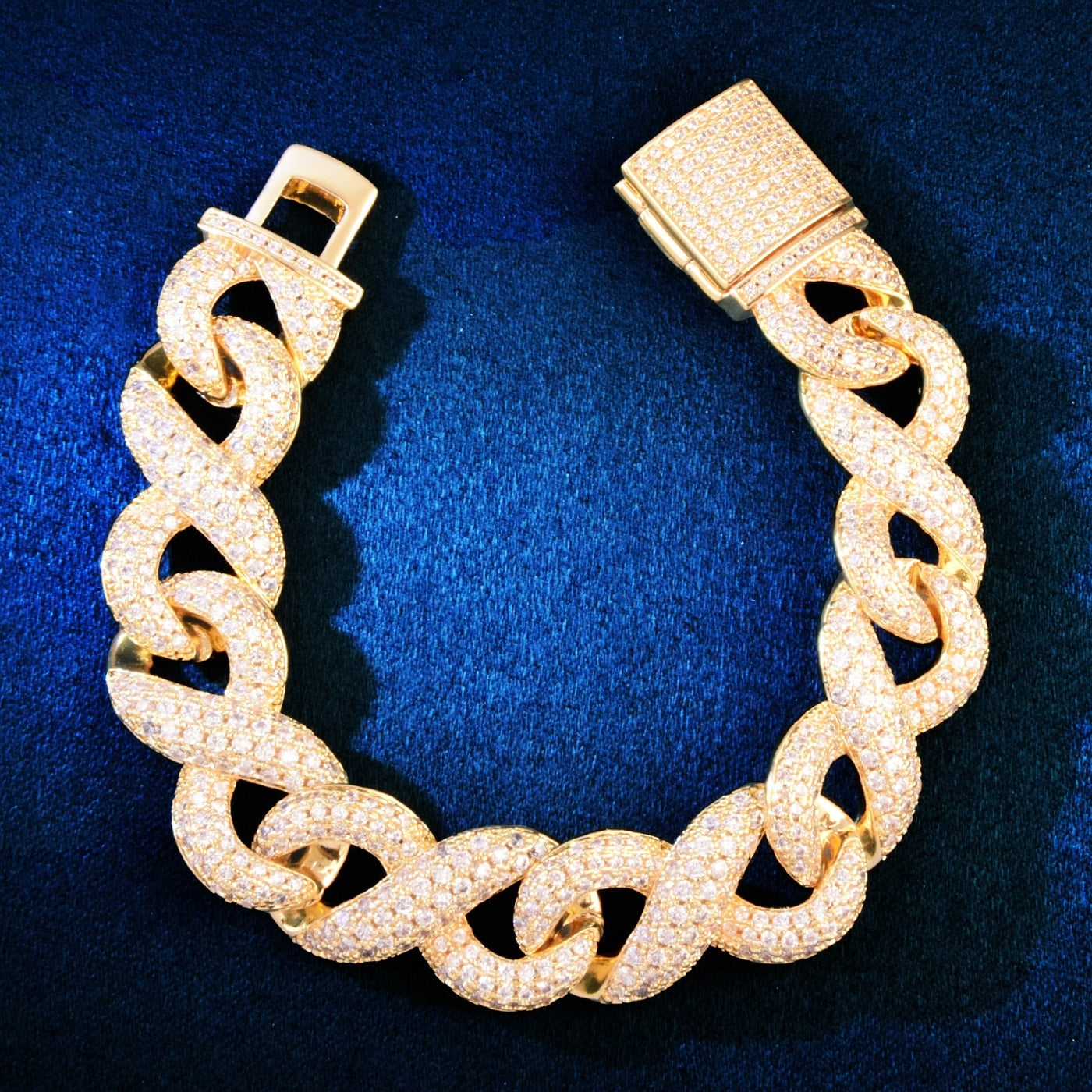 Miami Cuban Link Chain Blue, Miami Cuban Link Chain 16mm