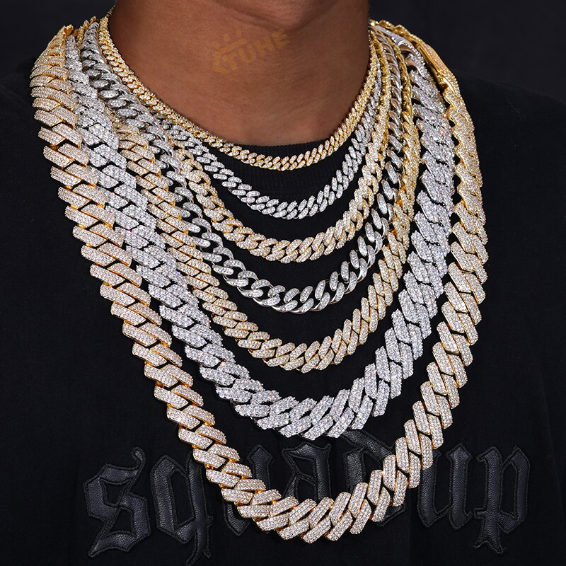 Real diamond cuban store link chain