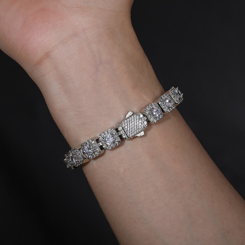 Moissanite | Iced Out Bracelet Mens Real | Iced Out Bracelet Real