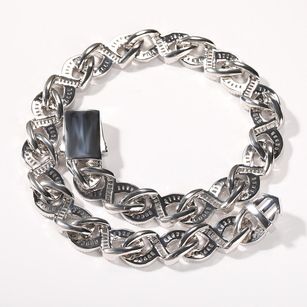 15mm | Rapper Diamond Chain | Infinity Link Chain
