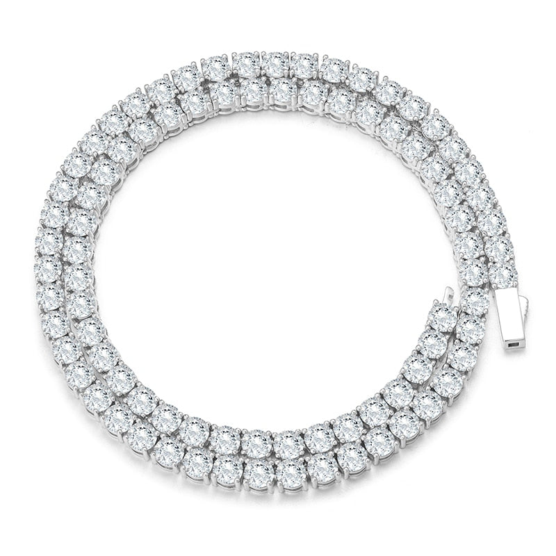 Moissanite Tennis Necklace | Real Diamond Tennis Chain