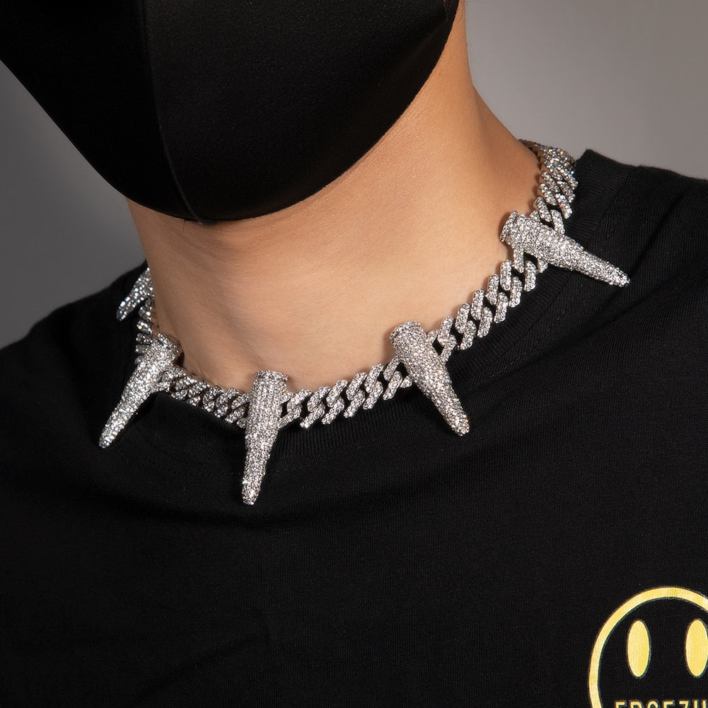 12mm Cuban Link Chain | Black Panther Necklace