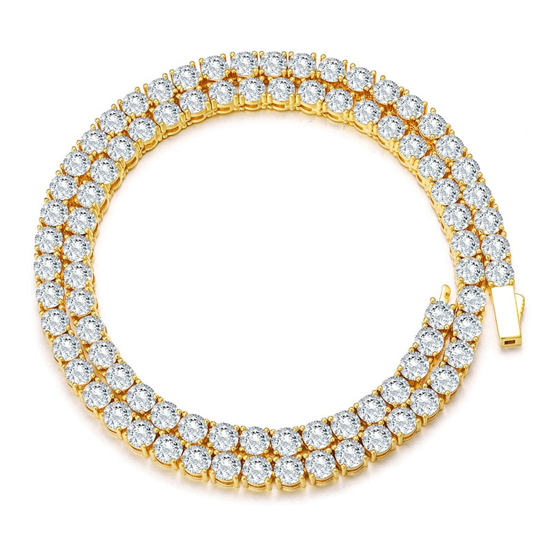 Moissanite Tennis Necklace | Real Diamond Tennis Chain