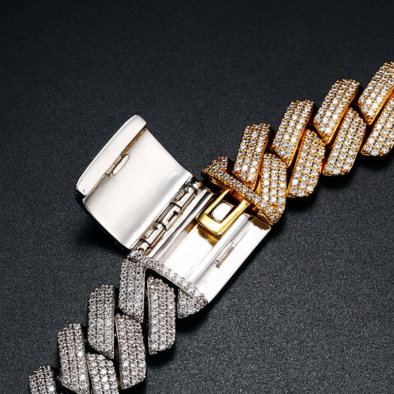 20mm | Gold Cuban Link Bracelet | Silver Cuban Link Bracelet