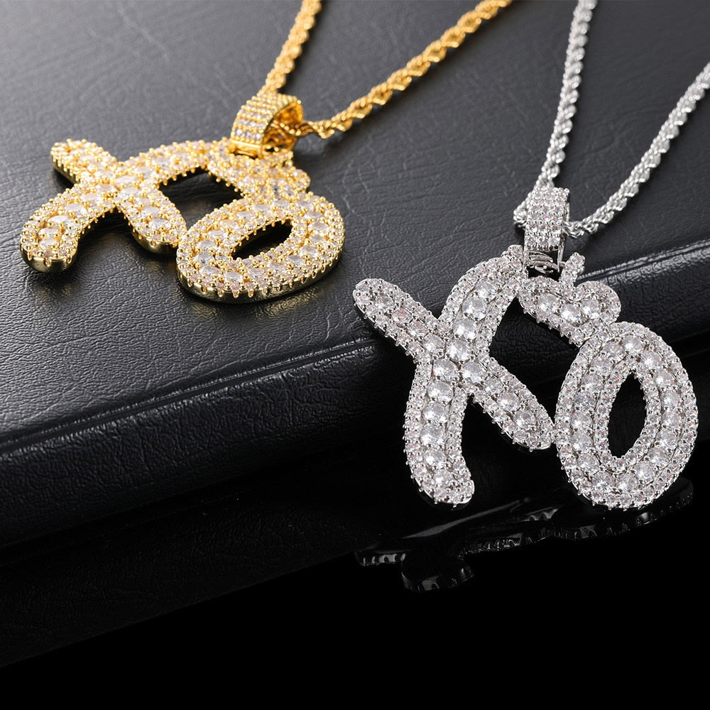 Diamond Necklace XO | XO Pendant the Weekend | XO Necklace the Weekend