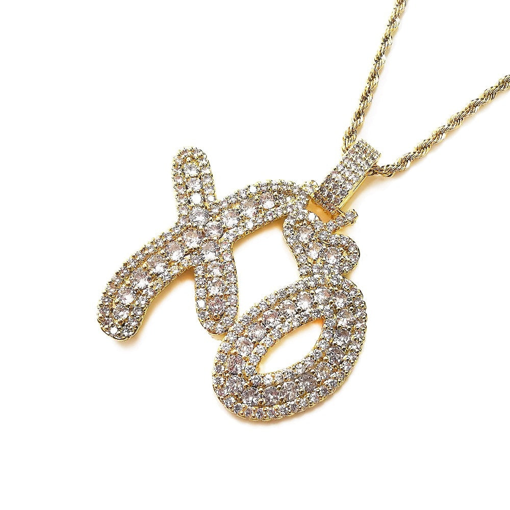 Diamond Necklace XO | XO Pendant the Weekend | XO Necklace the Weekend