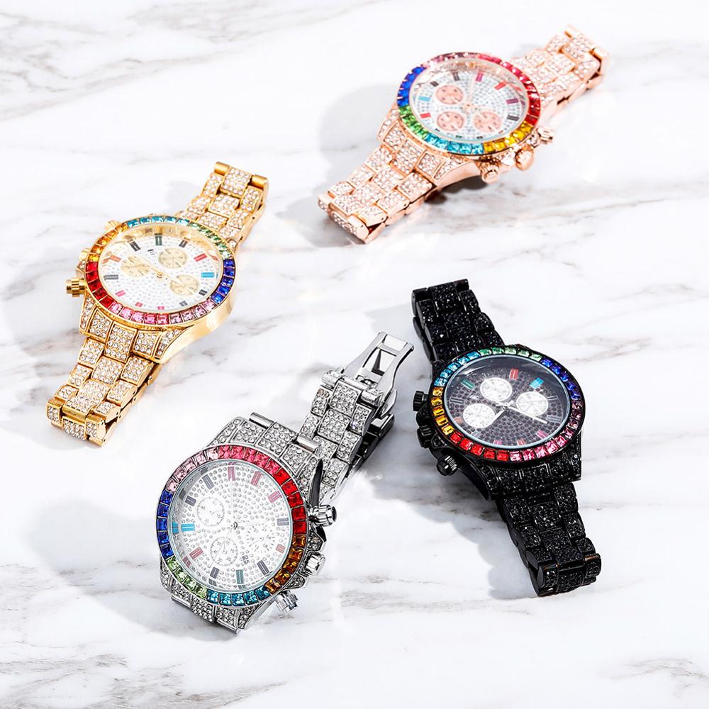 Rainbow Watch | Men's Rainbow Crystals Watches | Men's Designer Rainbow Watches