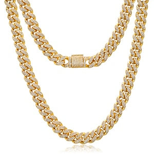 12mm | Diamond Cuban Link Chain Real Diamonds | VVS Diamond Chain Cuban Link