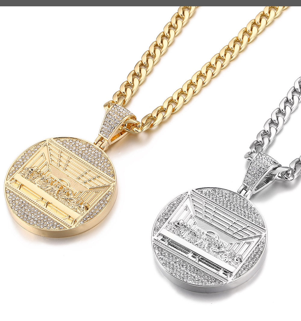 Iced Out Jewelry | Last Supper Pendant | Hip Hop Jewelry Pendants