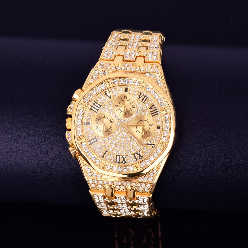 Diamond Watches for Men | Mens Diamond Watches | Big Face Watches for Men