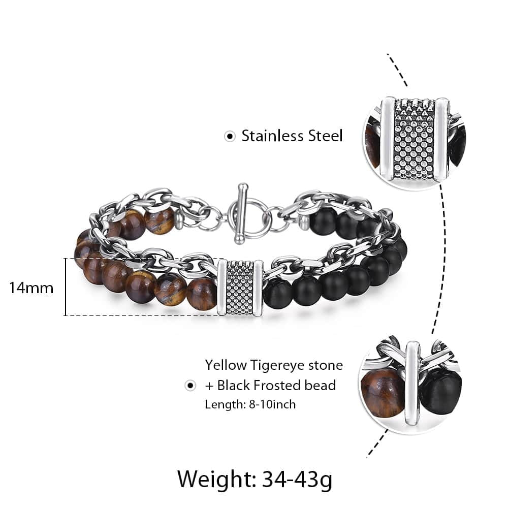 Mens Stone Bead Bracelets | Mens Bead Bracelets | Bead Bracelets Mens