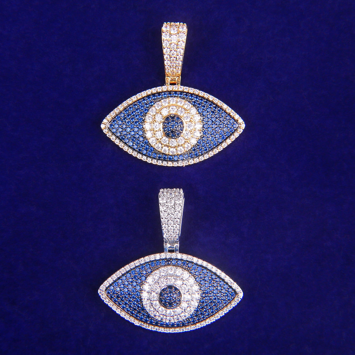 Iced Out Jewelry | Evil Eye Pendant | Hip Hop Jewelry Pendants