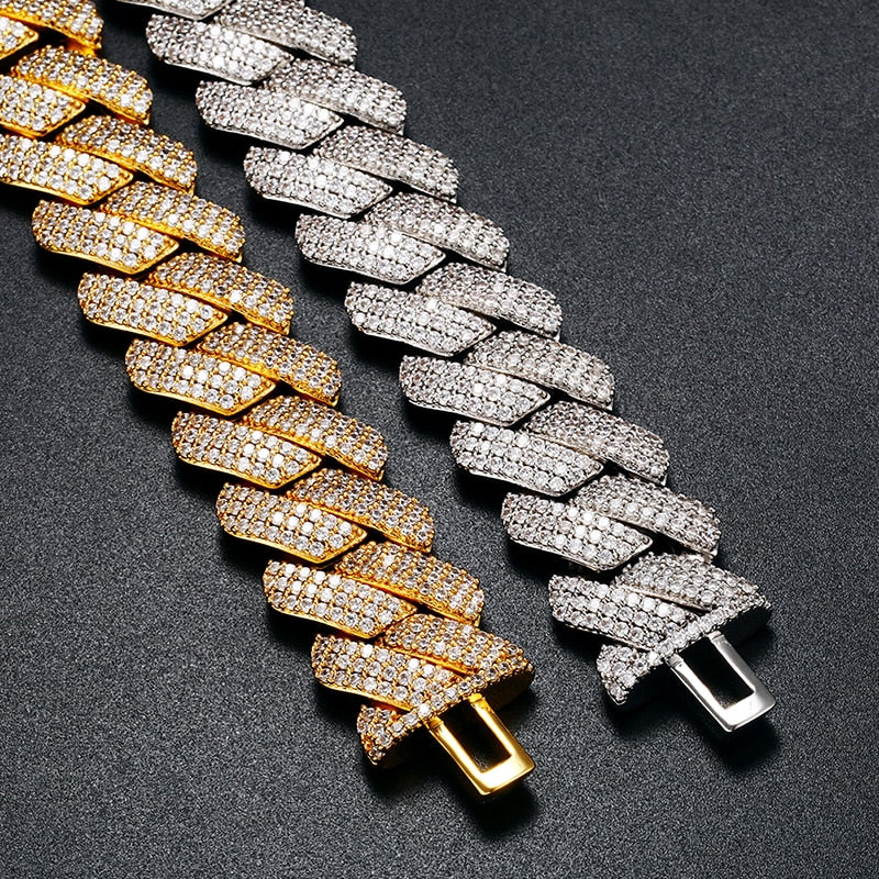 20mm | Gold Cuban Link Bracelet | Silver Cuban Link Bracelet