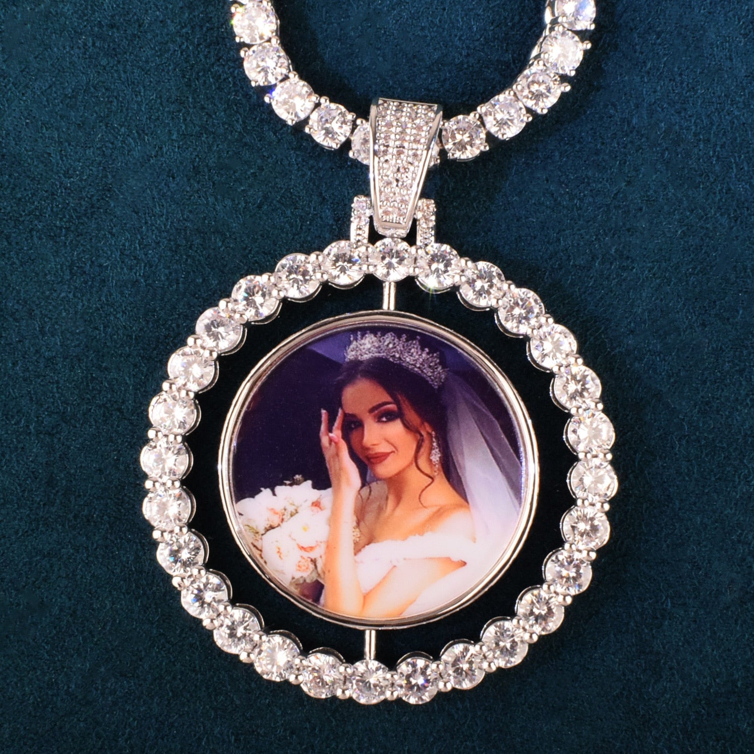 Double Sided Photo Necklace | Custom Photo Pendant Necklace