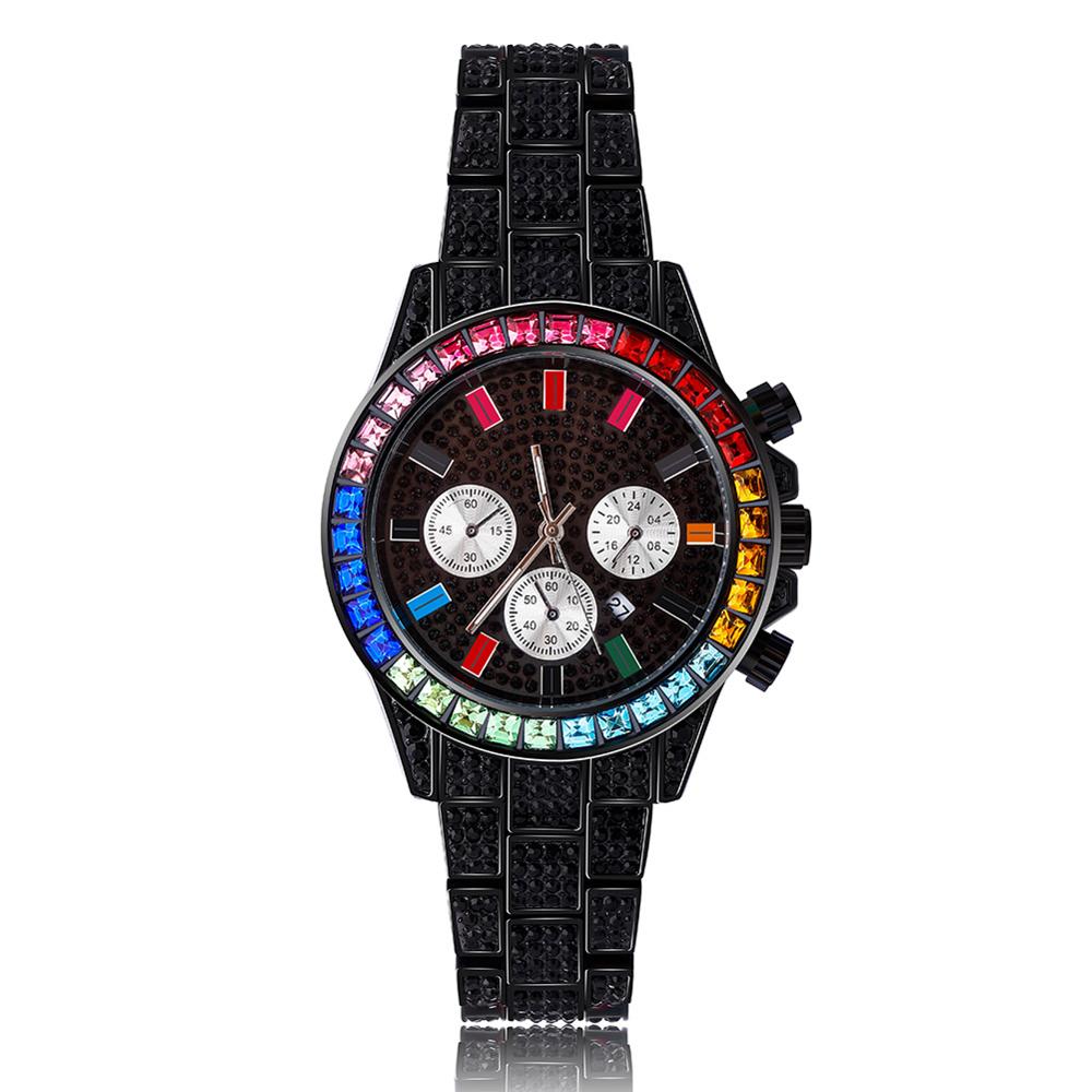 Rainbow Watch | Men's Rainbow Crystals Watches | Men's Designer Rainbow Watches