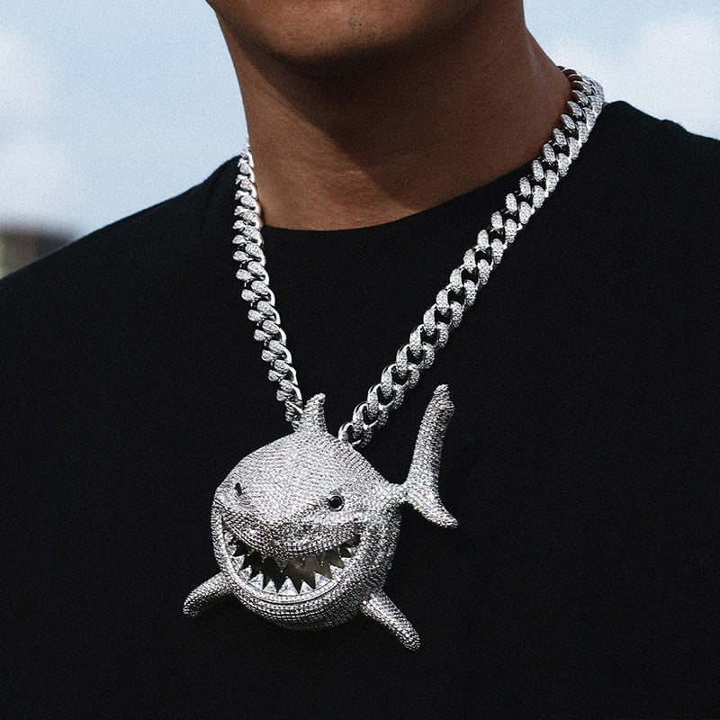 6ix9ine Shark Chain | Iced Out Chains with Pendants