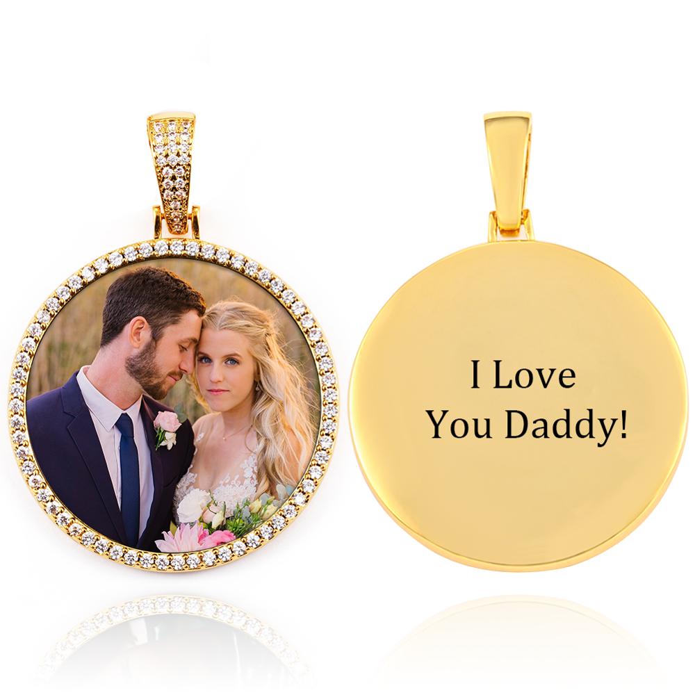 Photo Engraved Necklace | Personalized Photo Necklace 925 Silver