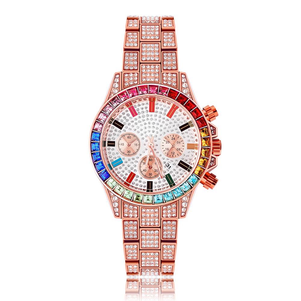 Rainbow Watch | Men's Rainbow Crystals Watches | Men's Designer Rainbow Watches