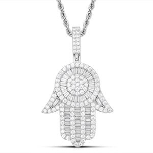 Hamsa Hand Necklace | Silver Hamsa Hand Necklace