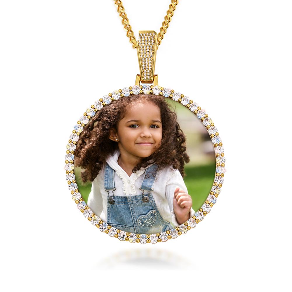 Photo Engraved Necklace | Personalized Photo Necklace 925 Silver