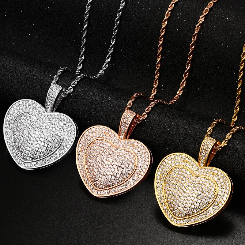 Diamond Big Heart Pendant | Big Diamond Heart Pendant