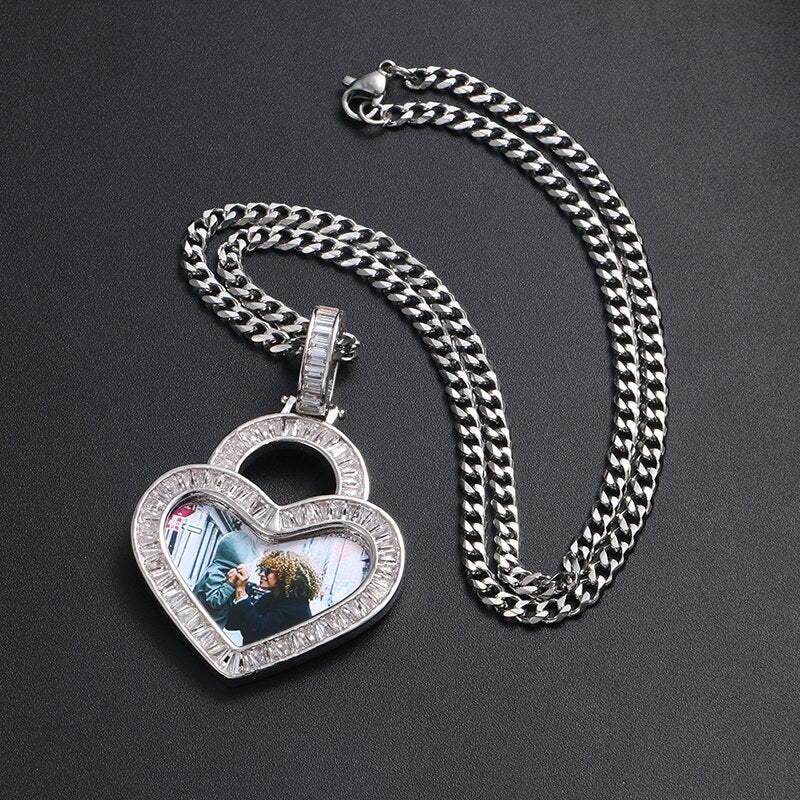 Heart Necklace with Picture | Personalized Photo Jewelry