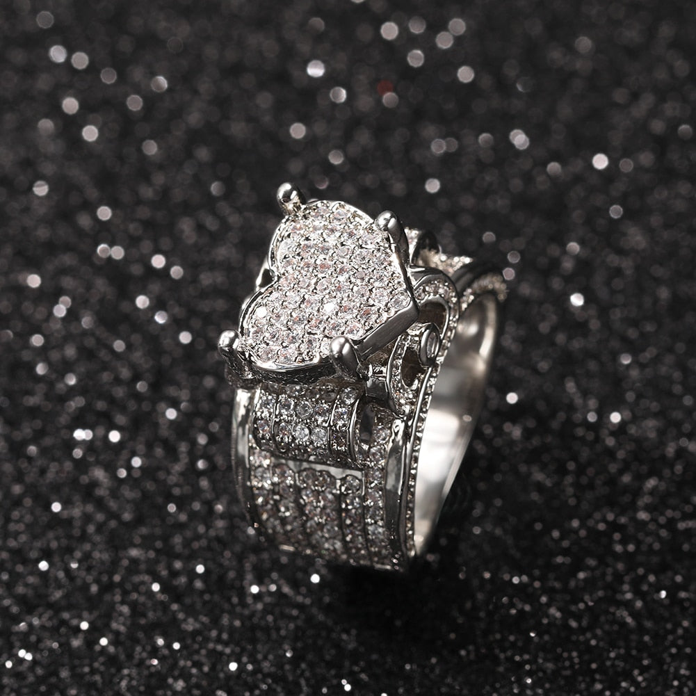 Diamond Hip Hop Rings | Mothers Day Rings | Valentines Day Rings