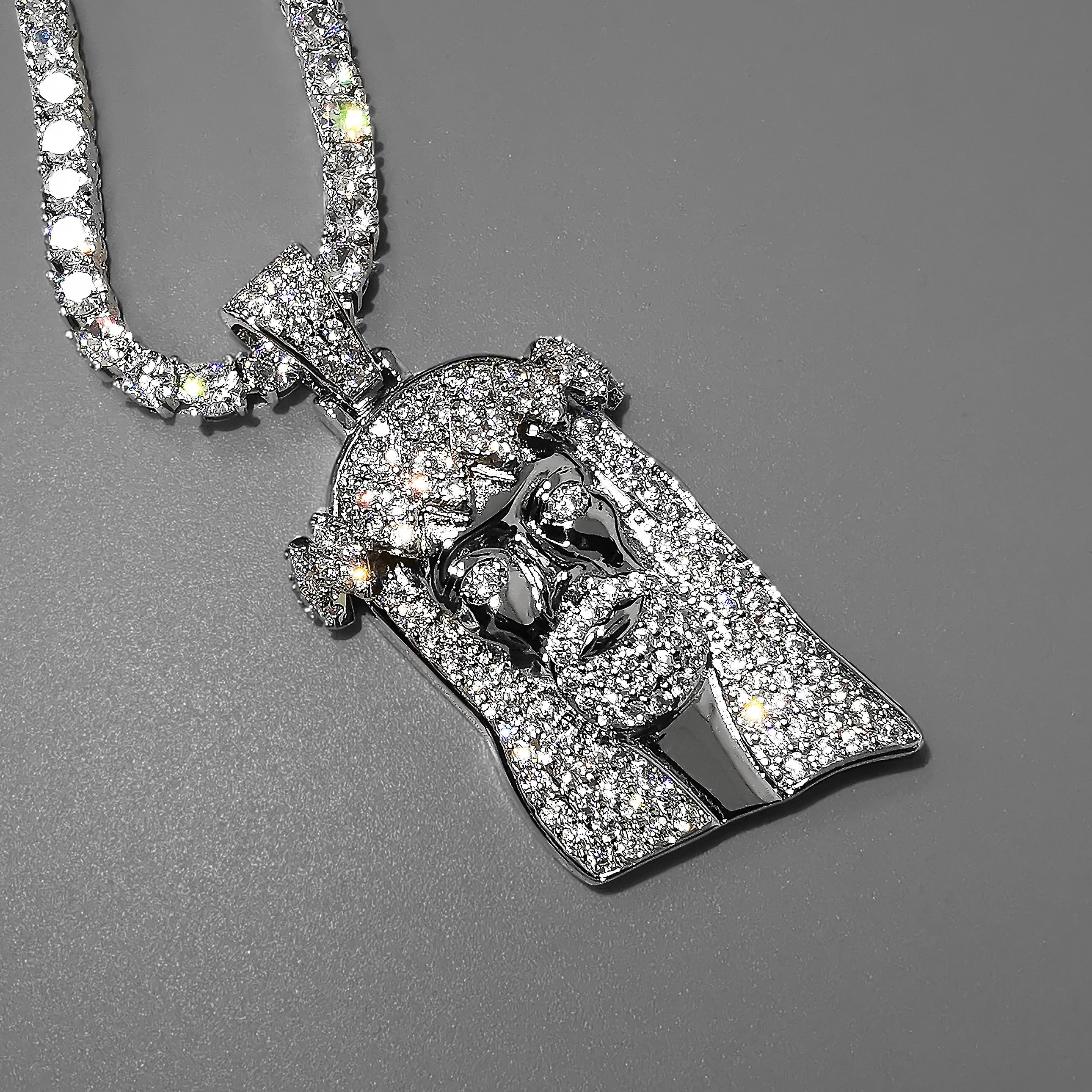 Iced Out Jewelry | Jesus Face Pendant | Hip Hop Jewelry Pendants