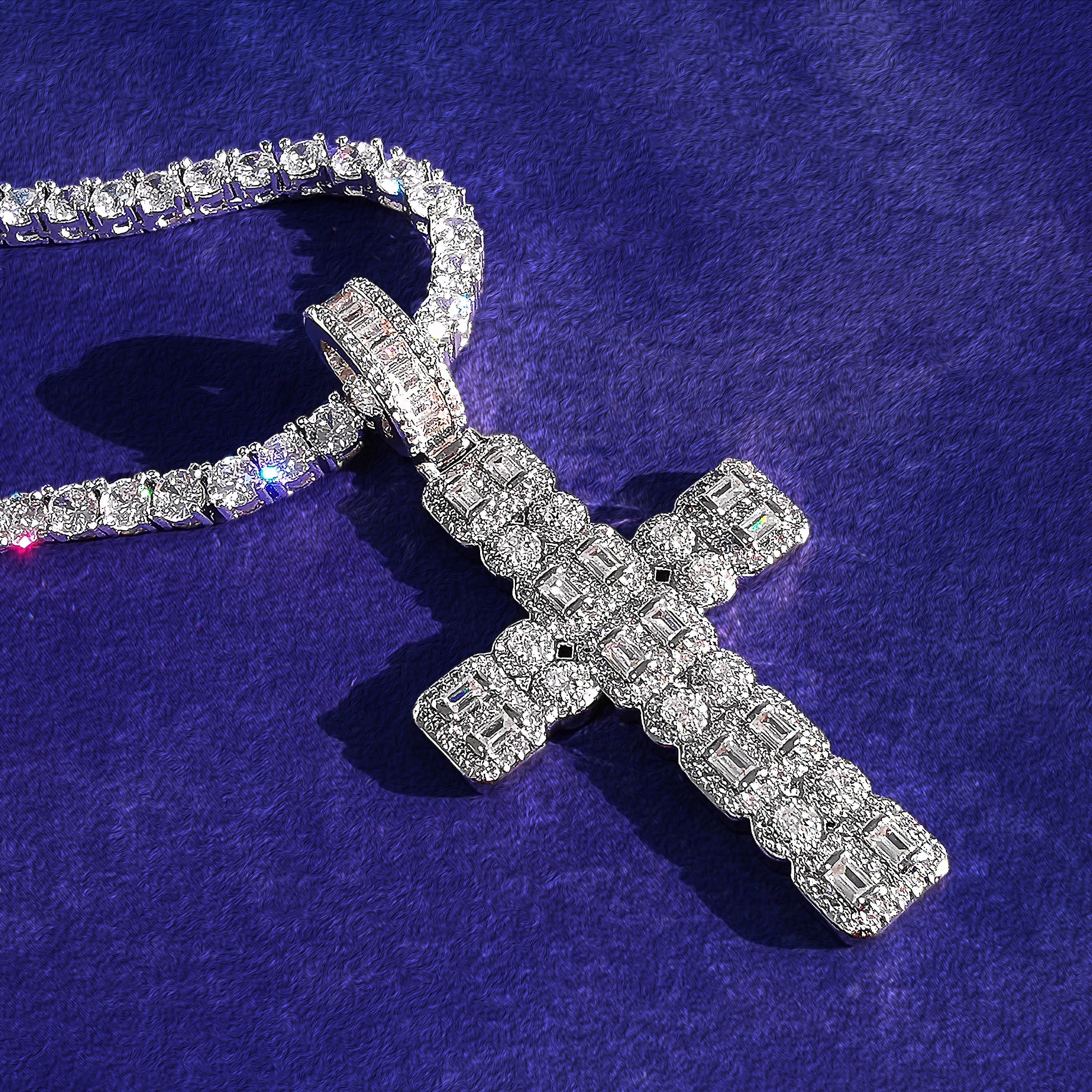 Diamond Cross Pendant | Diamond Cross Pendants | Silver Cross Pendants