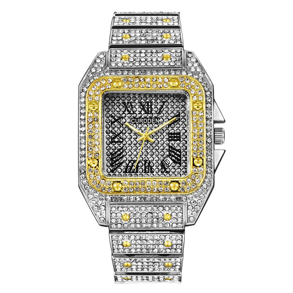 Black Diamond Watch | Black Crystal Diamond Watch for Men