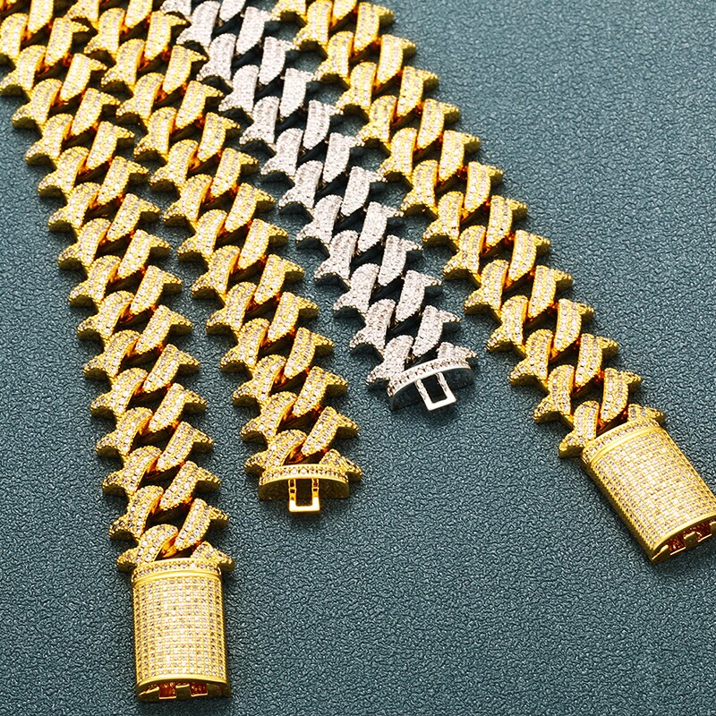 18mm | Mens Cuban Link Gold Chain | Mens Miami Cuban Link Chain