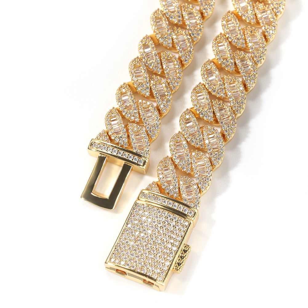 16mm | Cuban Link Mens Bracelet | Iced Out Bracelet