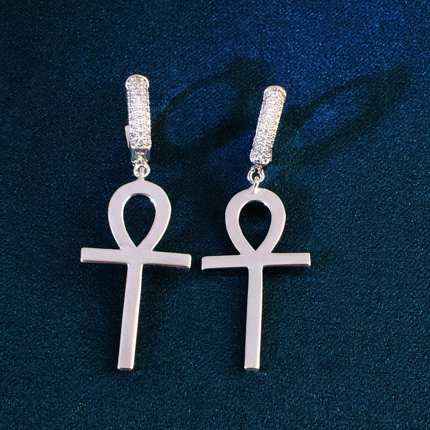 Ankh Earrings | Mens Dangle Earrings | Men Dangling Earrings