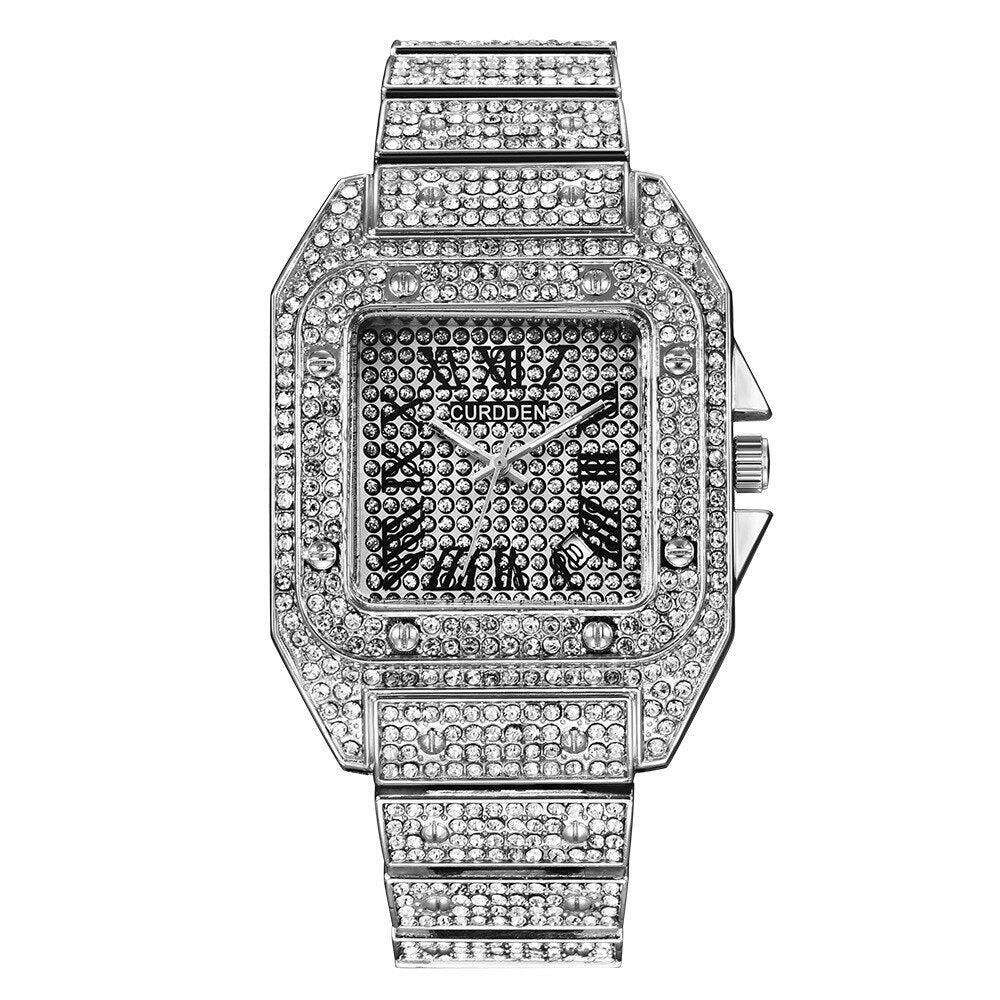 Black Diamond Watch | Black Crystal Diamond Watch for Men