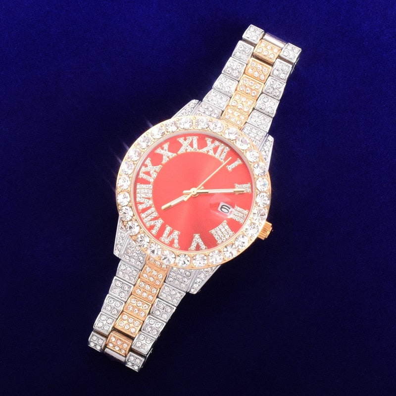 OEM Iced out Reloj Gold Watch Diamond Mechanical Watches Men Wrist Luxury -  China Iced out Watches Men and Iced out Watches price | Made-in-China.com