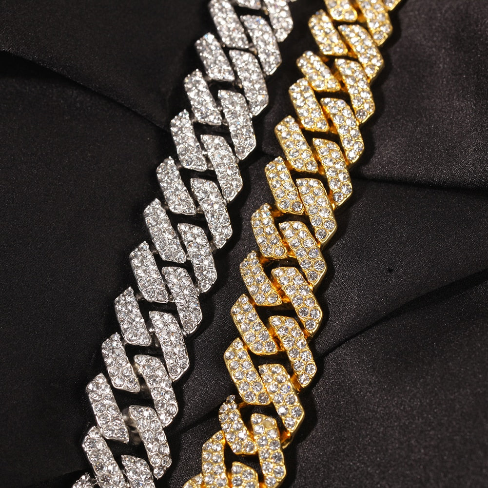 18mm | Cuban Link Chain and Bracelet | Cuban Link Necklace and Bracelet