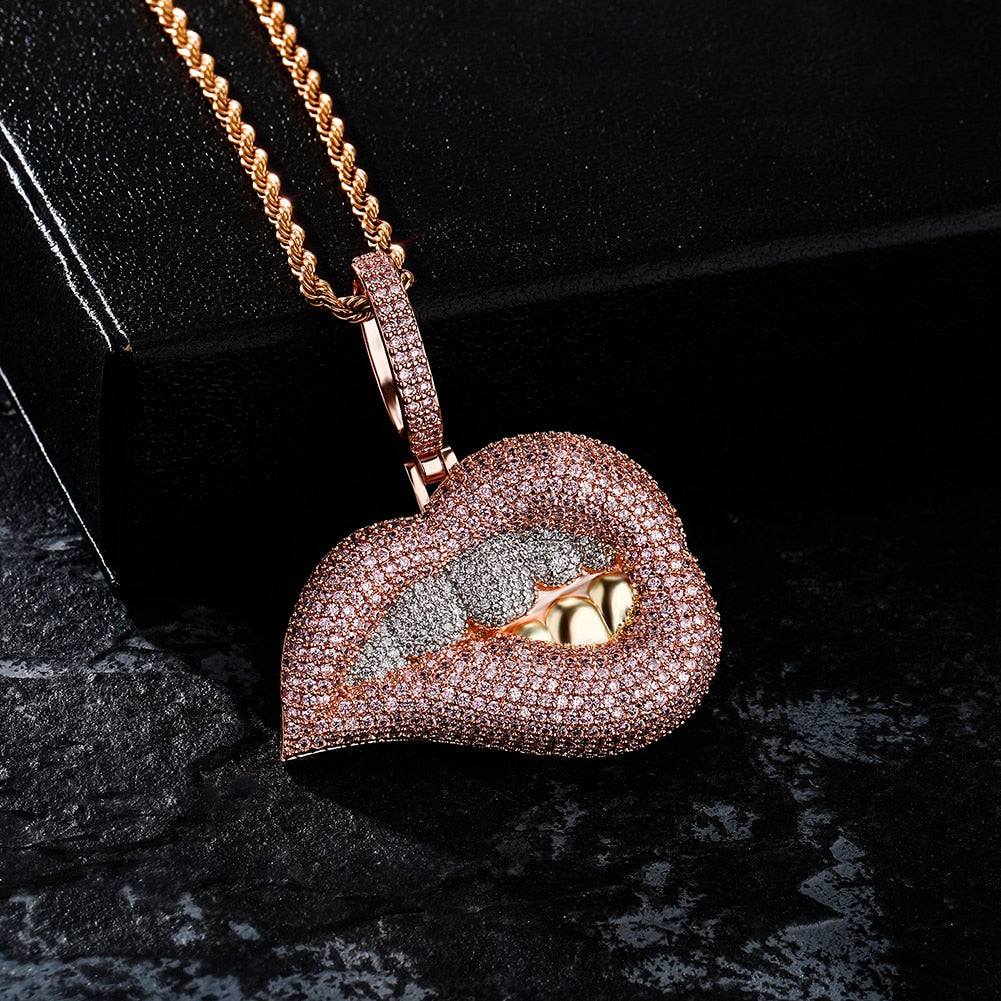 Lips Necklace | Lip Pendant