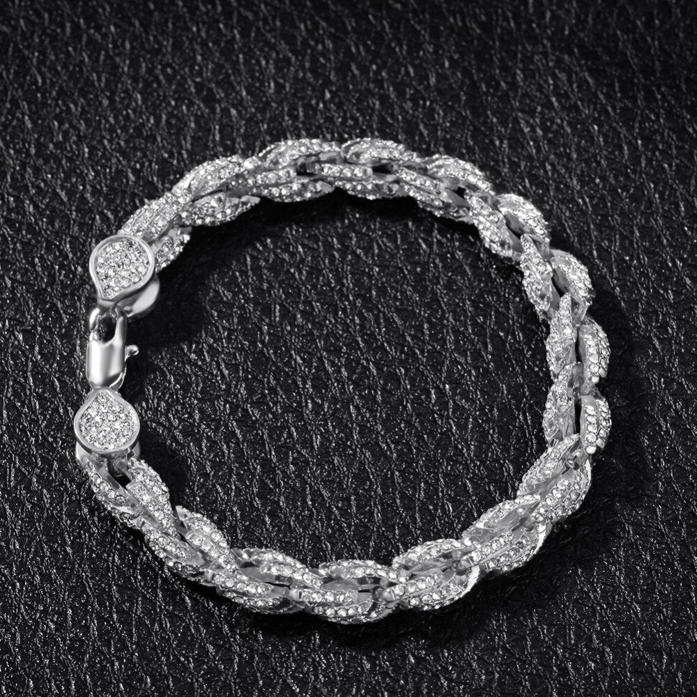 9mm | Thick Silver Rope Bracelet | Gold Rope Bracelet | Rope Bracelet