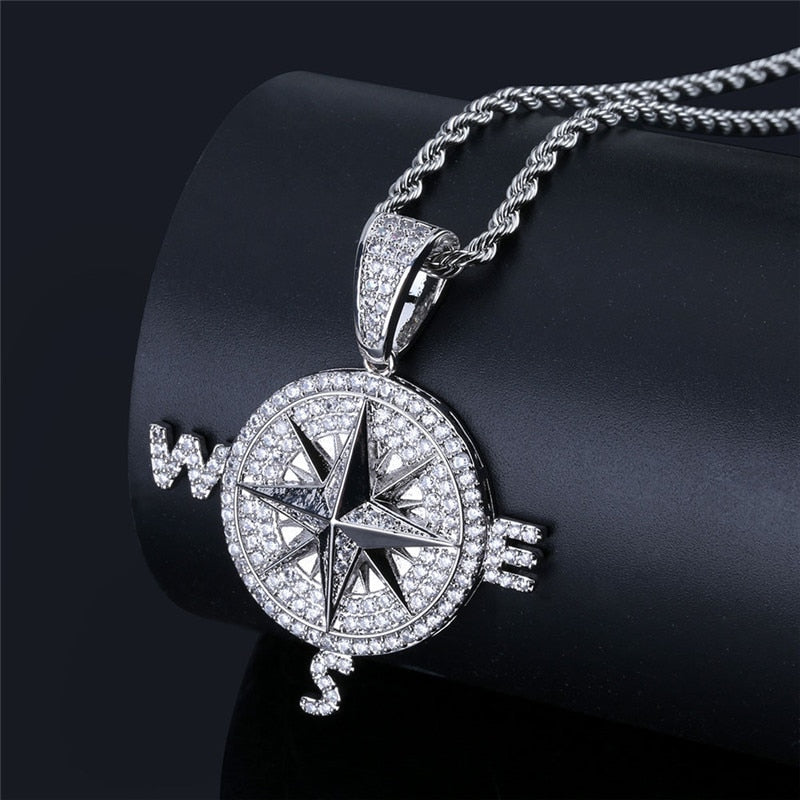 Compass Necklace | Gold Compass Necklace | Compass Pendant