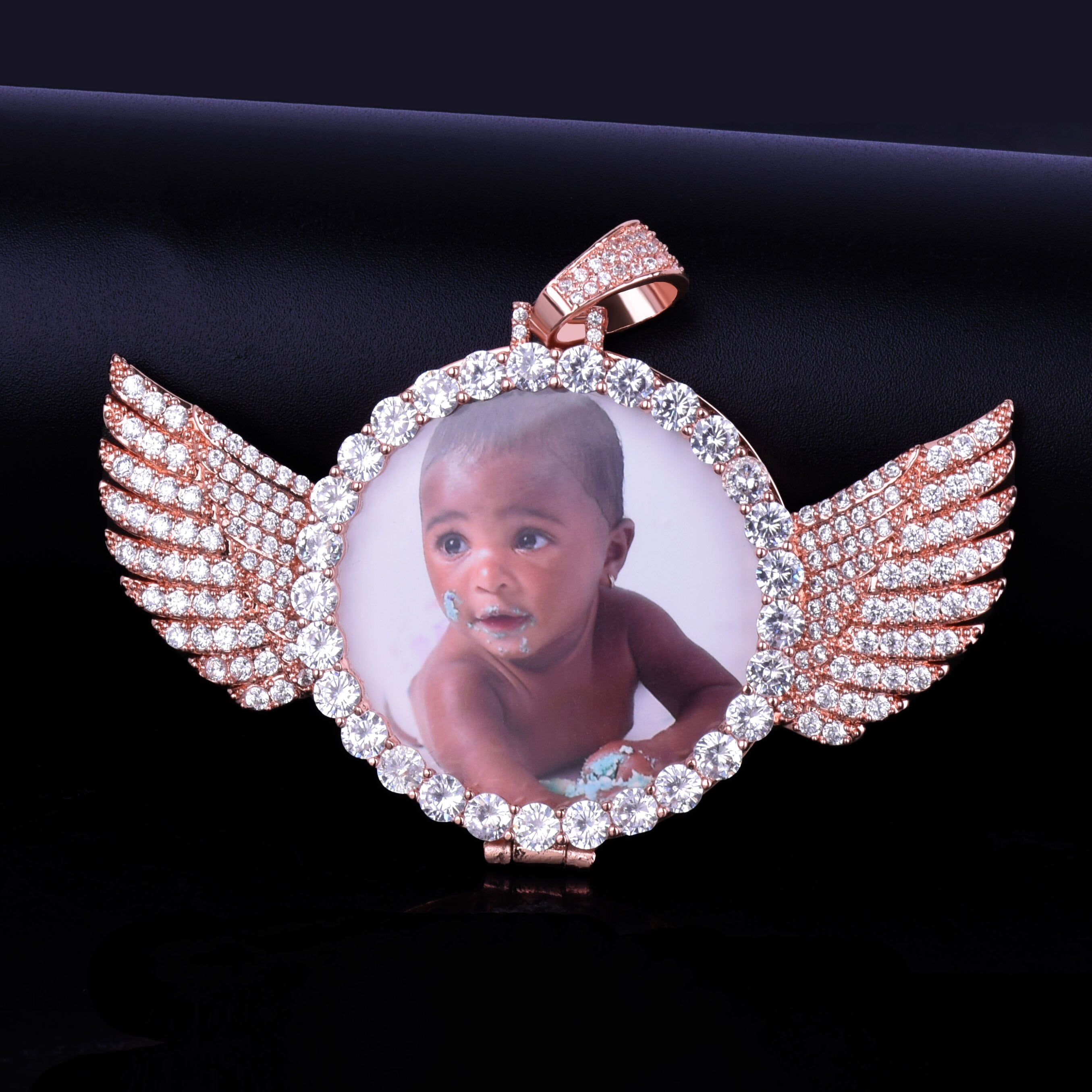 Picture Necklace | Picture Pendant | Angel Wings Design