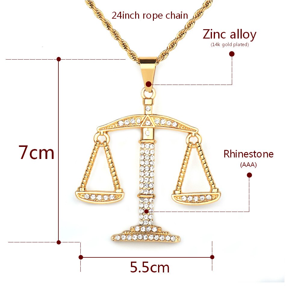 Scales of Justice Pendant | Balance Pendant | Scales of Justice Neckalce