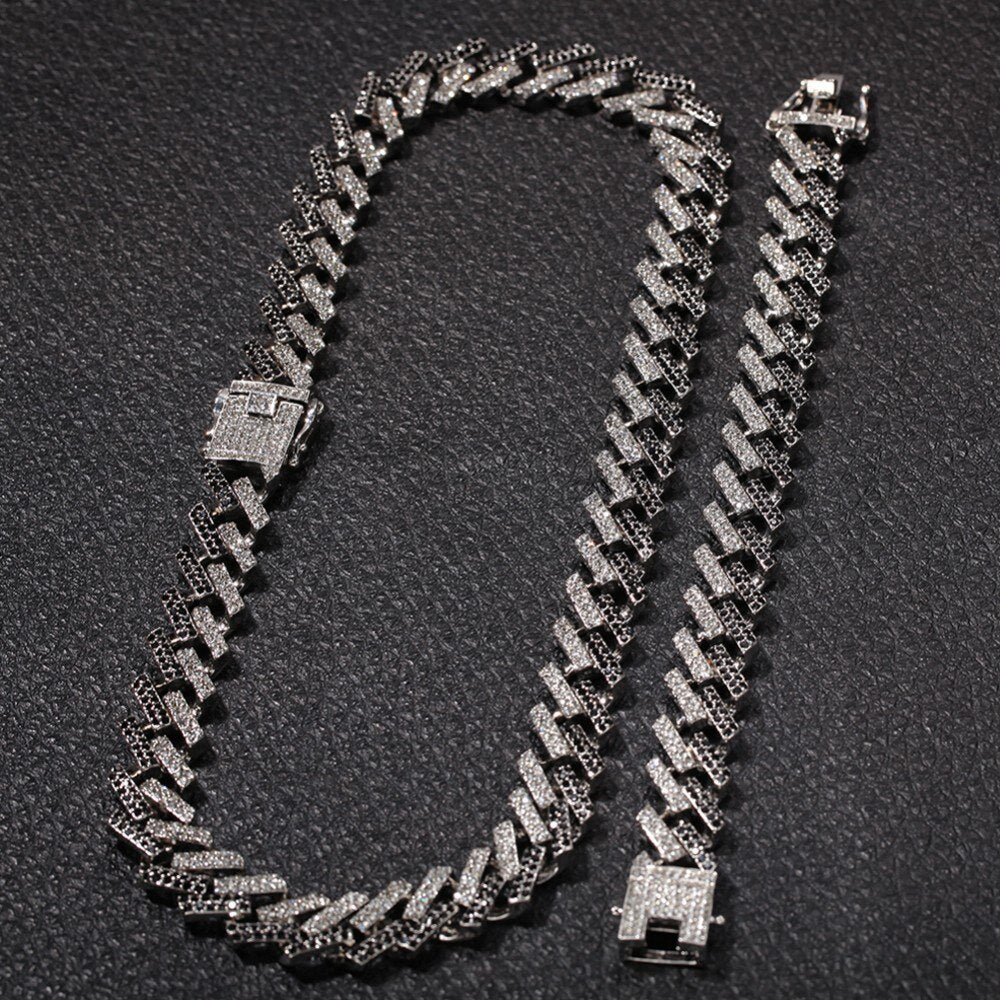 15mm | Cuban Link Necklace and Bracelet | Cuban Link Set