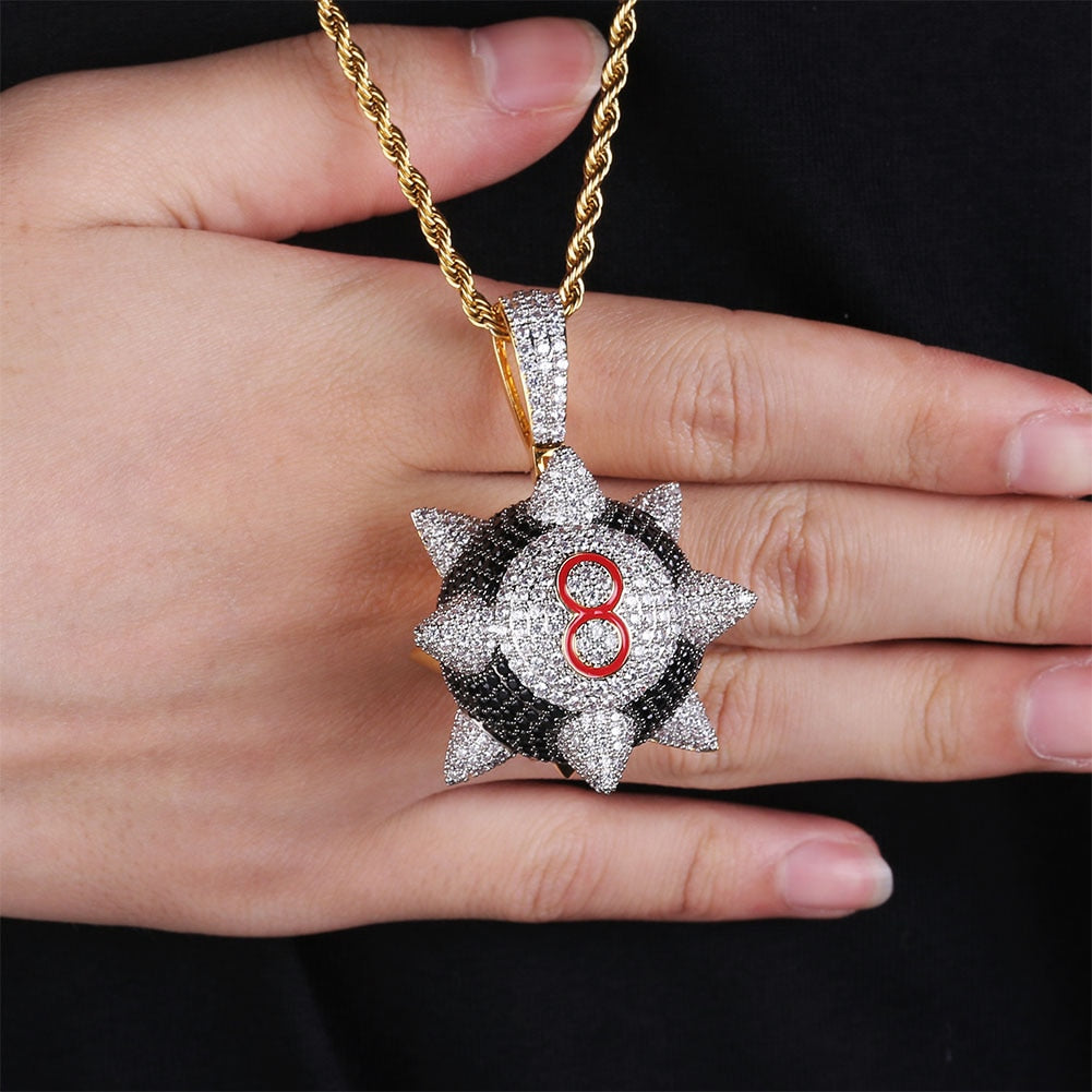 8 Ball Pendant | Spiked 8 Ball Pendant