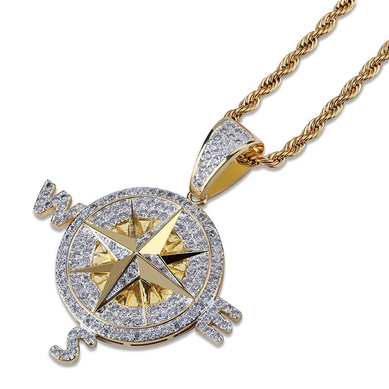 Compass Necklace | Gold Compass Necklace | Compass Pendant