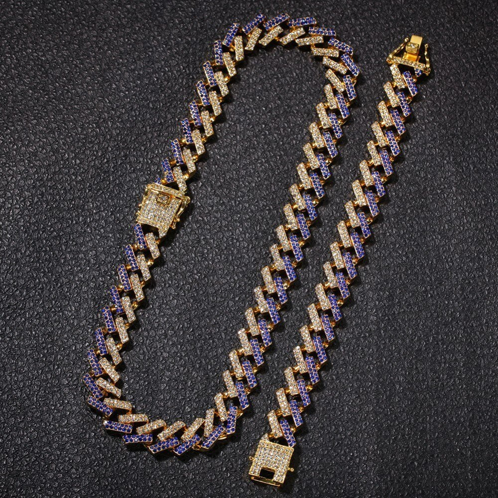 15mm | Cuban Link Necklace and Bracelet | Cuban Link Set