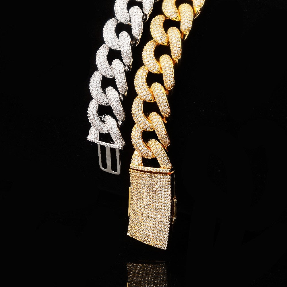 20mm Cuban Link Chain | Big Cuban Link Chain Gold