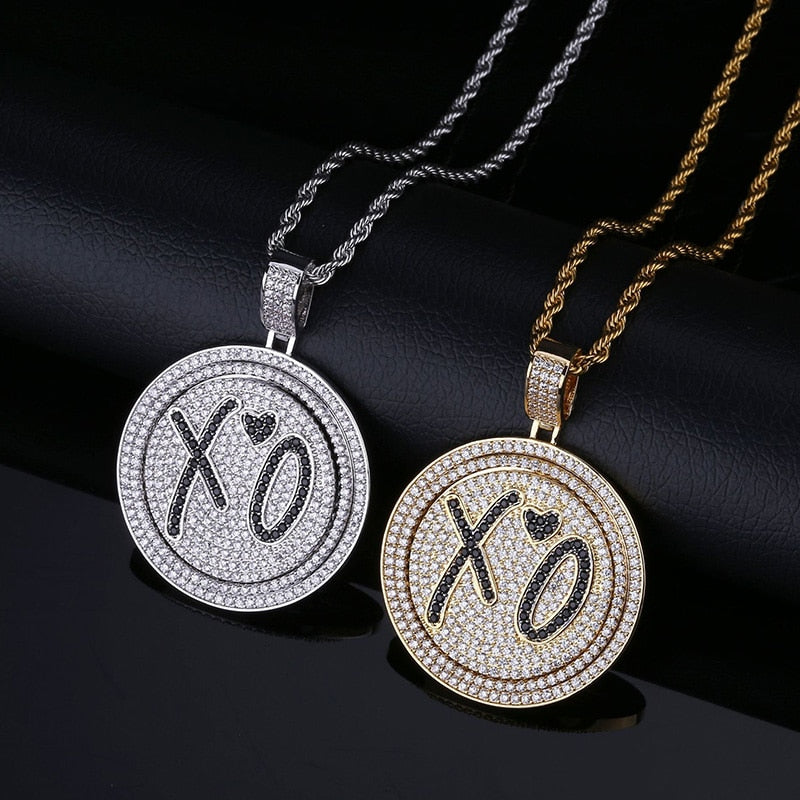 XO Necklace | XO Pendant | Womens Hip Hop Jewelry