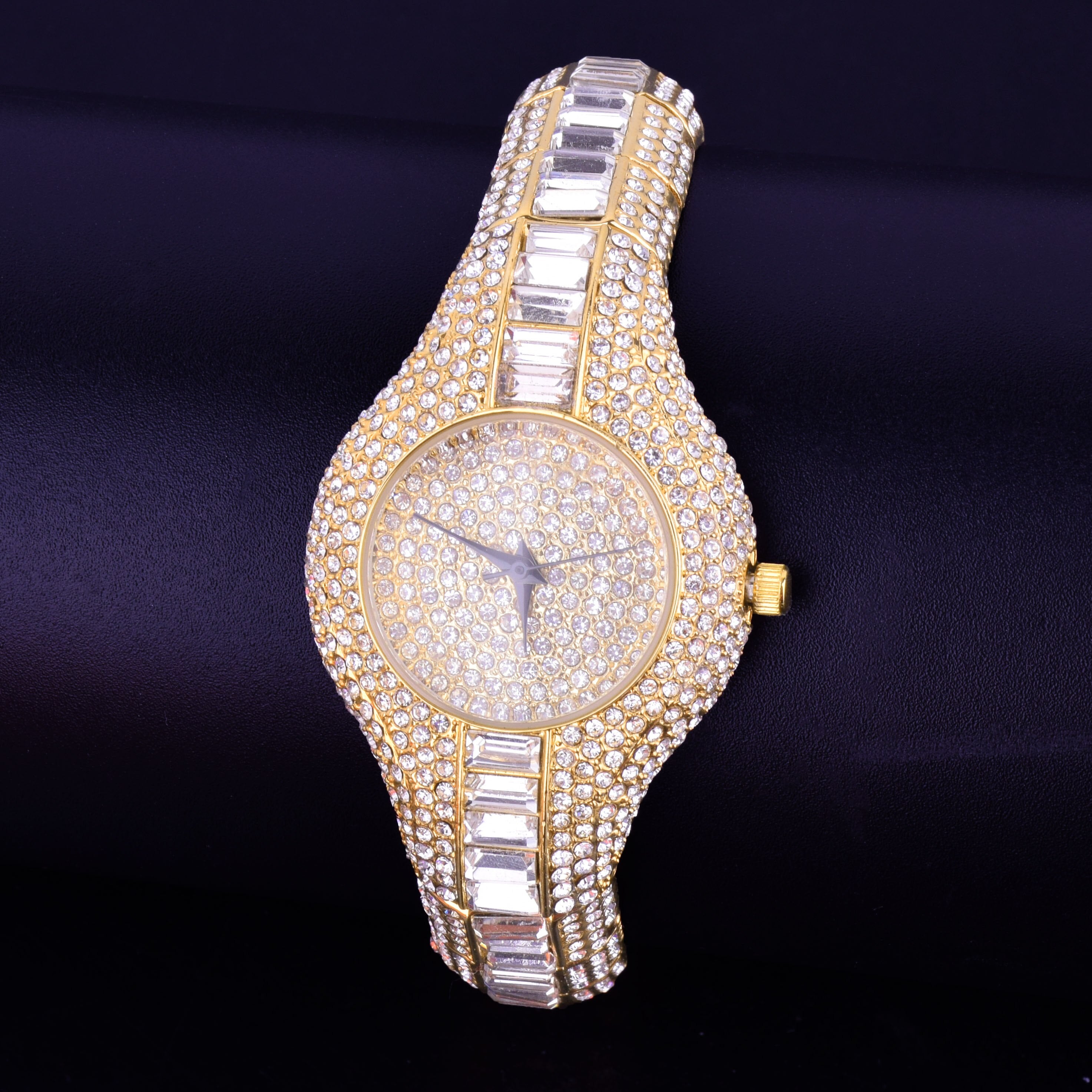 Men's Rainbow Crystals Watch | Womens Diamond Watch