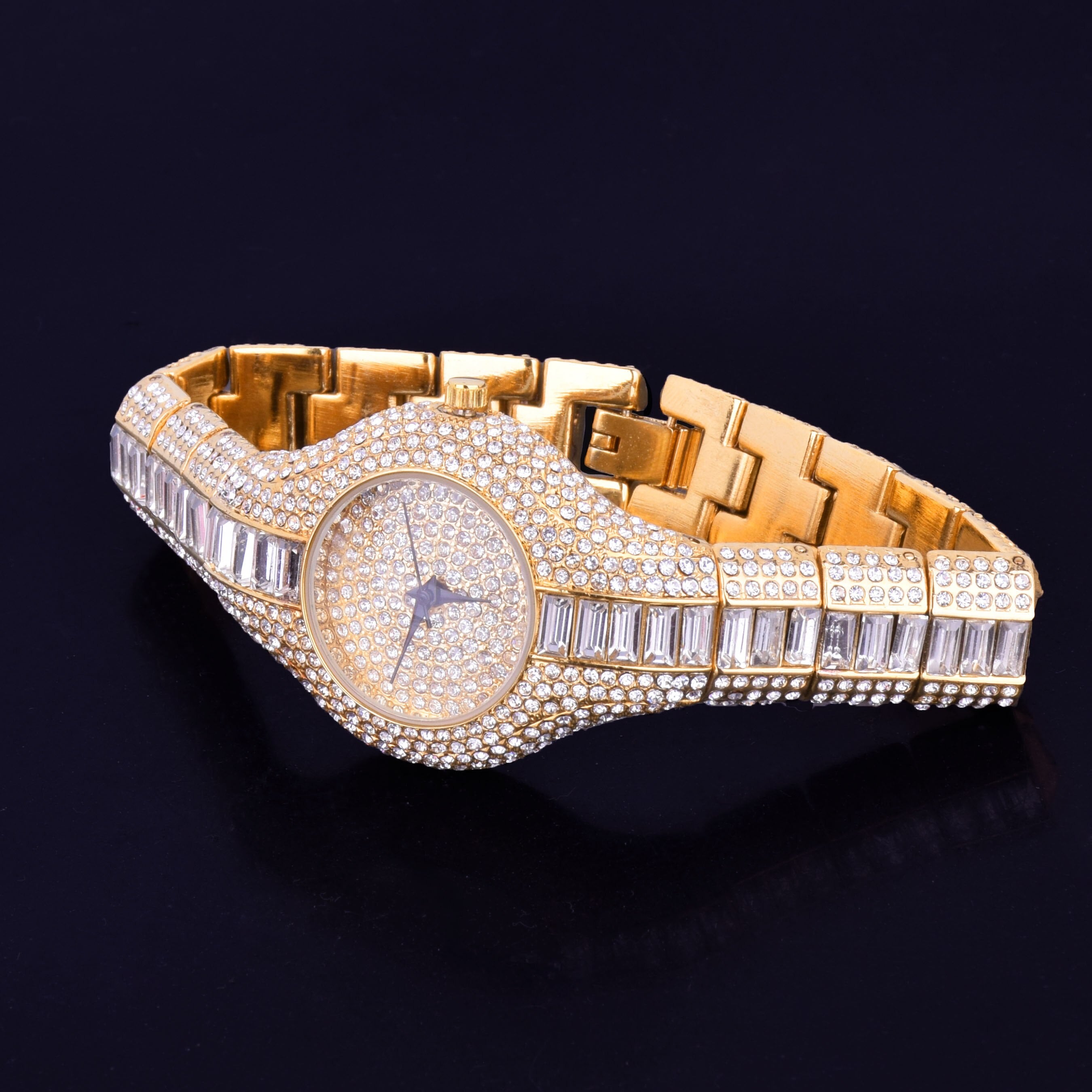 Men's Rainbow Crystals Watch | Womens Diamond Watch