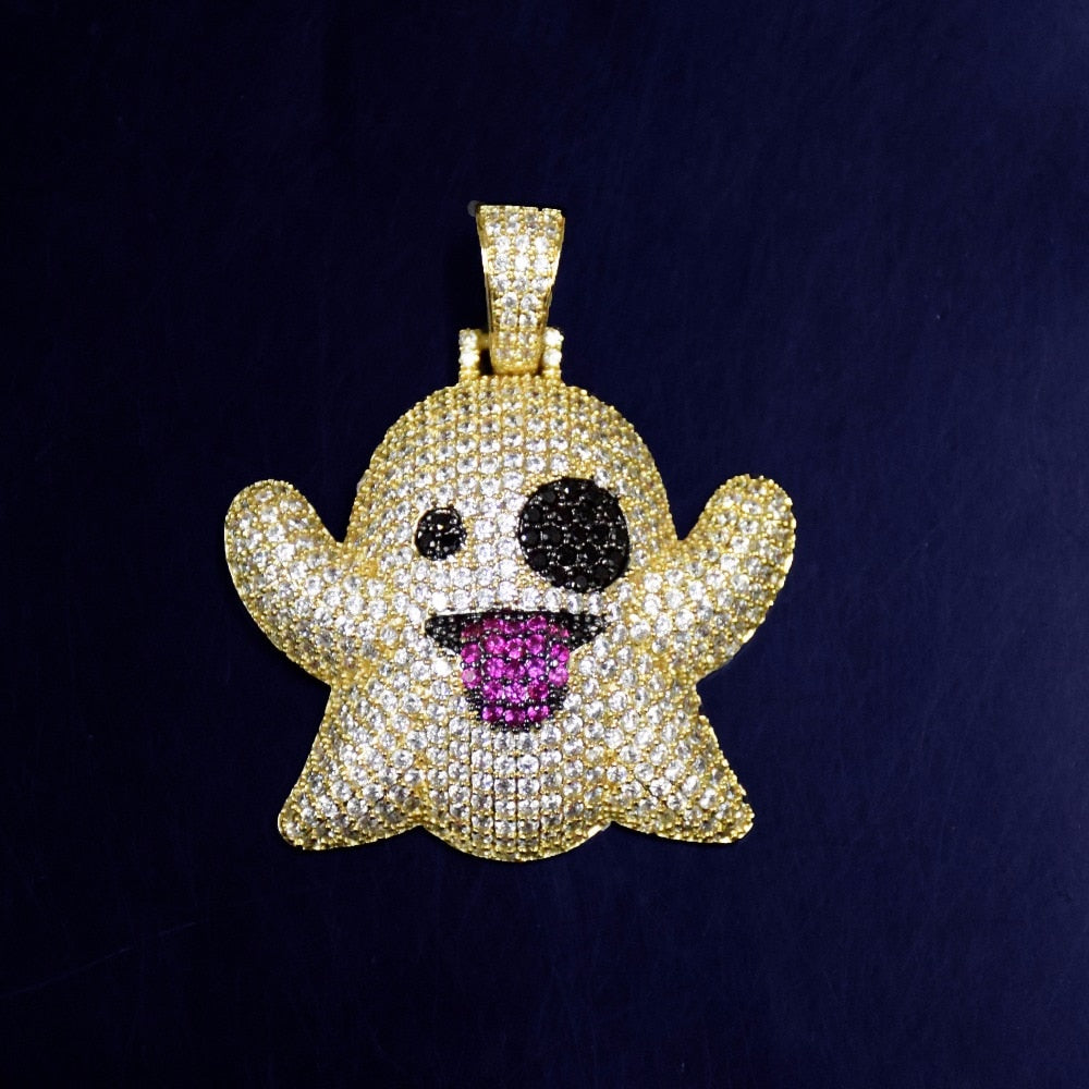 Iced Out Chains with Pendants | Ghost pendant